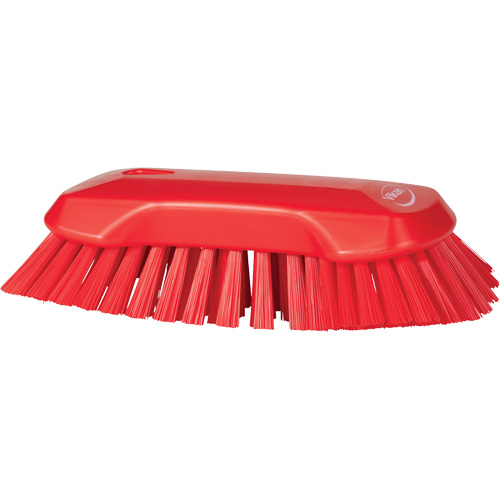 Brosse &agrave; main, Soies Tr&egrave;s ferme, Longueur de 9-1/10", Rouge NRZ Safety Inc.