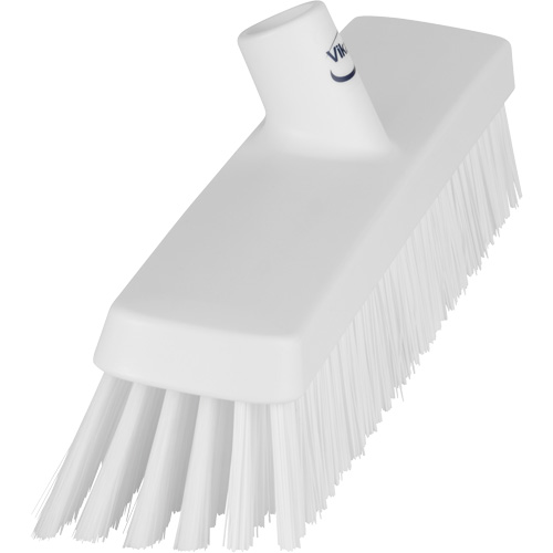 Push Broom Head, Fine/Stiff Bristles, 16-1/2", Polyester/Polypropylene, White NRZ Safety Inc.