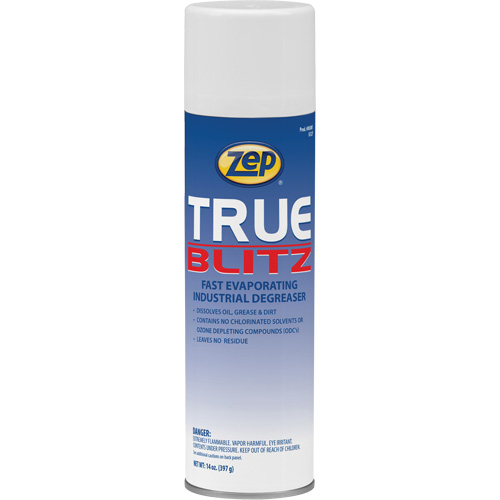 True Blitz Fast-Evaporating Industrial Degreaser, 14 oz., Aerosol Can NRZ Safety Inc.