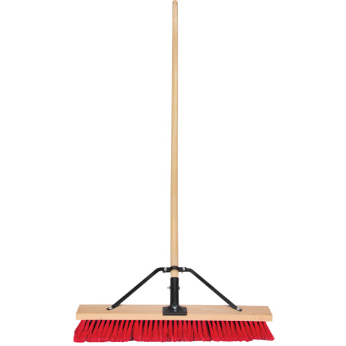 Balai-brosse &agrave; manche renforc&eacute;, 24", Moyen, Soies PVC NRZ Safety Inc.