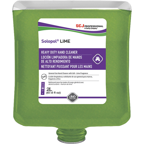 Solopol&reg; Medium Heavy-Duty Hand Cleaner, Pumice, 2 L, Plastic Cartridge, Lime NRZ Safety Inc.