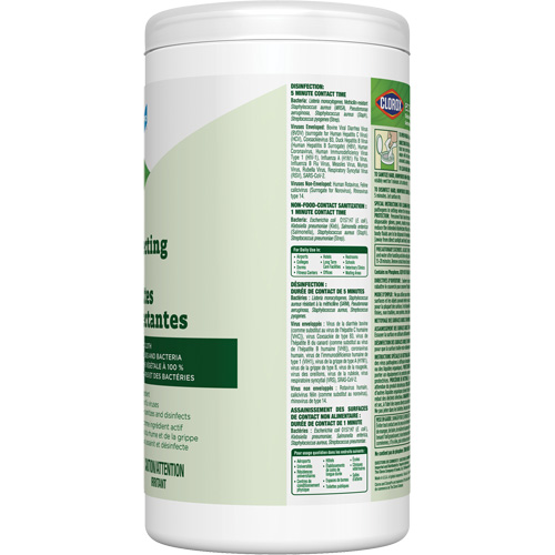 Lingettes d&eacute;sinfectantes EcoClean, 75 lingettes NRZ Safety Inc.