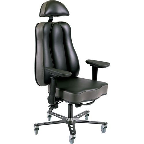 Synergo II 24h Ergonomic Chair, Vinyl, Black/Grey, 350 lbs. Capacity NRZ Safety Inc.