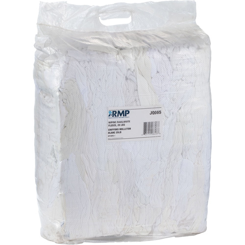 Wiper Rags, Fleece, White, 20 lbs. NRZ Safety Inc.