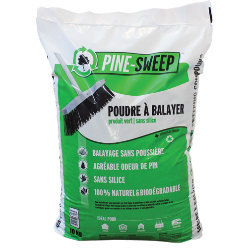 Pine Sweep Biodegradable Sweeping Compound, Bag, 22 lbs. (10 kg) NRZ Safety Inc.