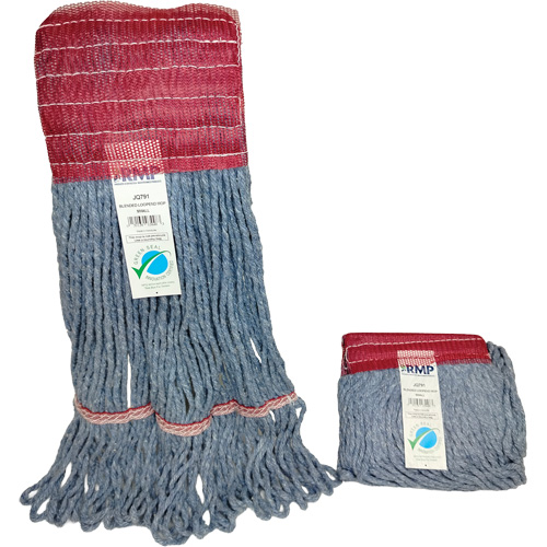 T&ecirc;te de vadrouille &agrave; bande large, Antimicrobien/Finition de plancher/Sp&eacute;cialis&eacute;, Coton/Rayonne/Synth&eacute;tique, Style Boucle NRZ Safety Inc.