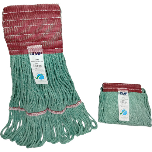 Wide-Band Mop Head, Antimicrobial/Floor Finishing/Specialty, Cotton/Rayon/Synthetic, Loop Style NRZ Safety Inc.