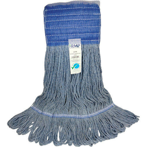 Wide-Band Mop Head, Antimicrobial/Floor Finishing/Specialty, Cotton/Rayon/Synthetic, Loop Style NRZ Safety Inc.