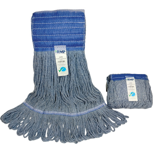 Wide-Band Mop Head, Antimicrobial/Floor Finishing/Specialty, Cotton/Rayon/Synthetic, Loop Style NRZ Safety Inc.