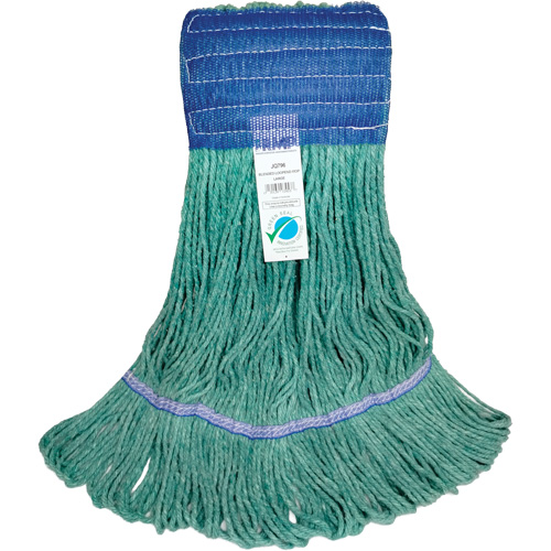 T&ecirc;te de vadrouille &agrave; bande large, Antimicrobien/Finition de plancher/Sp&eacute;cialis&eacute;, Coton/Rayonne/Synth&eacute;tique, Style Boucle NRZ Safety Inc.