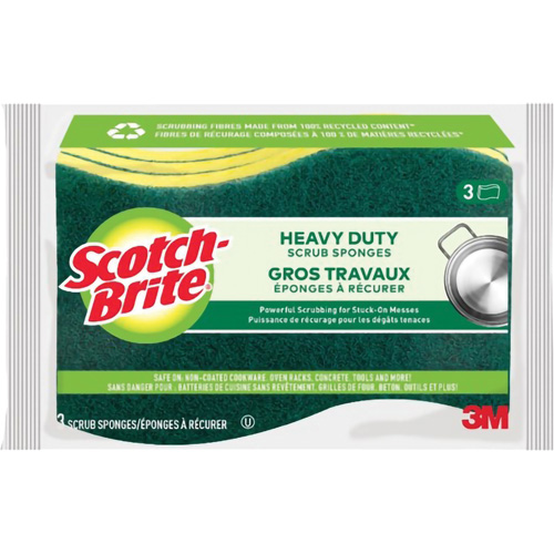 &eacute;ponge &agrave; r&eacute;curer pour les travaux intenses Scotch-Brite, &agrave; r&eacute;curer, 2-3/5" la x 4-2/5" l NRZ Safety Inc.