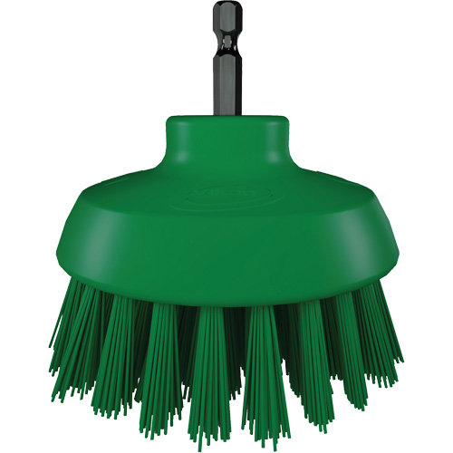 HyDrive Round Drill Brush, Extra Stiff Bristles, 3-1/10" Long, Green NRZ Safety Inc.