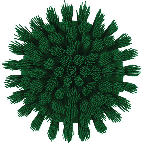 HyDrive Round Drill Brush, Extra Stiff Bristles, 3-1/10" Long, Green NRZ Safety Inc.
