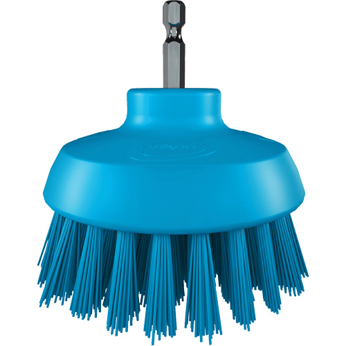 HyDrive Round Drill Brush, Extra Stiff Bristles, 3-1/10" Long, Blue NRZ Safety Inc.