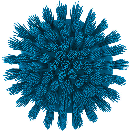 HyDrive Round Drill Brush, Extra Stiff Bristles, 3-1/10" Long, Blue NRZ Safety Inc.