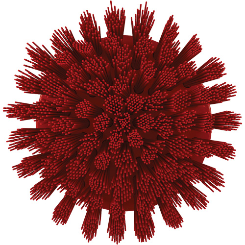 HyDrive Round Drill Brush, Extra Stiff Bristles, 3-1/10" Long, Red NRZ Safety Inc.