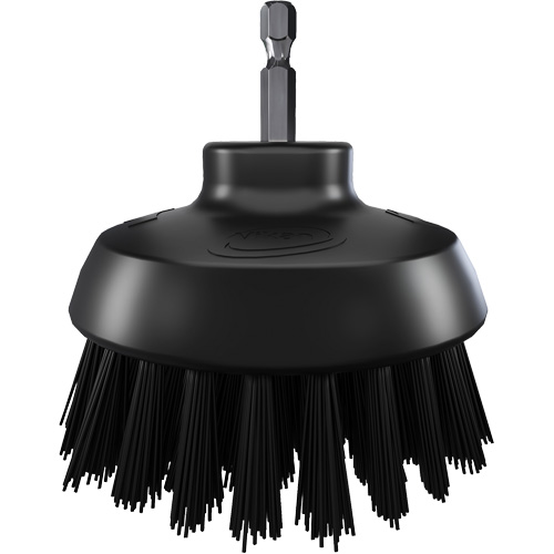 HyDrive Round Drill Brush, Extra Stiff Bristles, 3-1/10" Long, Black NRZ Safety Inc.