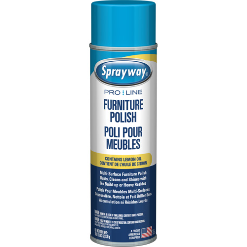 Polissage pour mobilier Pro Line avec huile de citron, 19 oz., Canette a&eacute;rosol NRZ Safety Inc.