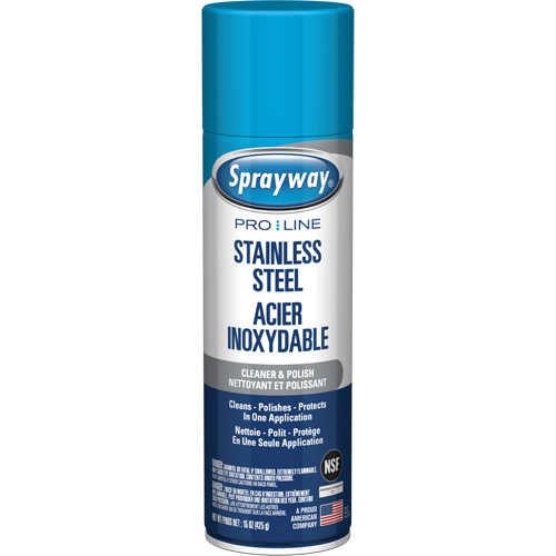 Pro Line Stainless Steel Cleaner & Polish, 15 oz., Aerosol Can NRZ Safety Inc.