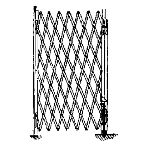 Barri&egrave;res de s&eacute;curit&eacute; galvanis&eacute;es repliables, Repliable simple fixe, 4' lo x 6' h d&eacute;ploy&eacute; NRZ Safety Inc.
