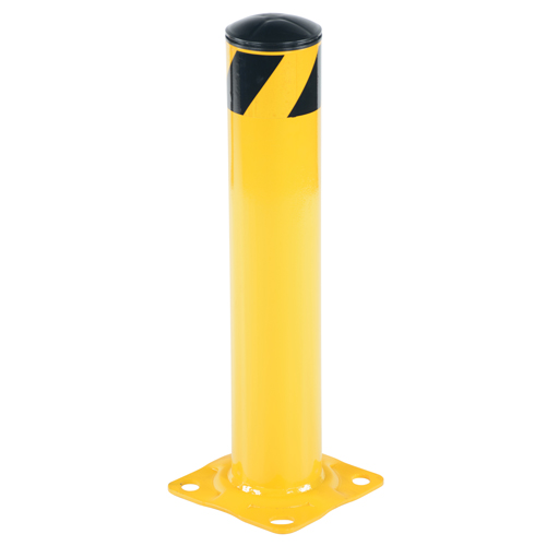 Safety Bollard, Steel, 24" H x 4.5" W, Yellow NRZ Safety Inc.