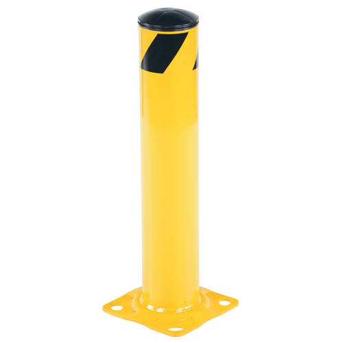 Safety Bollard, Steel, 24" H x 4.5" W, Yellow NRZ Safety Inc.