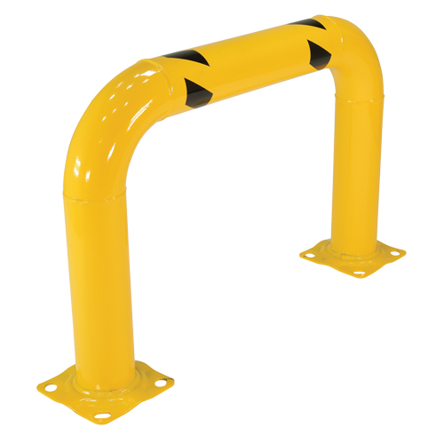 Garde-corps &agrave; profil &eacute;lev&eacute; pour machines, 3' la x 2' h, Jaune NRZ Safety Inc.