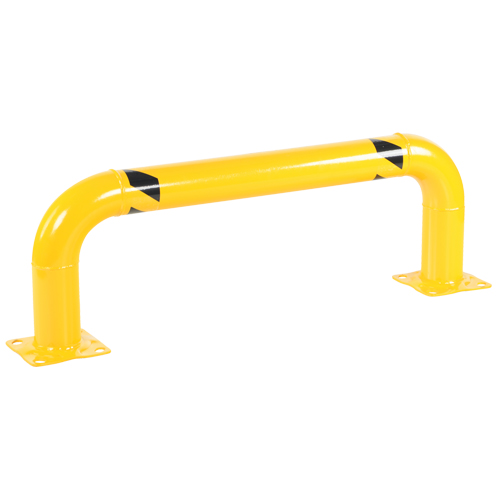 Low Profile Rack Guards, 4' W x 1.4' H, Yellow NRZ Safety Inc.