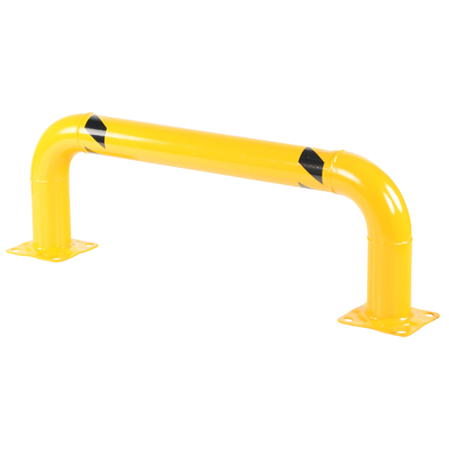 Low Profile Rack Guards, 4' W x 1.4' H, Yellow NRZ Safety Inc.