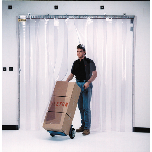 Strip Curtain Doors, 12' x 12' Door Opening, 12" Strip Width, 0.120" Strip Thickness NRZ Safety Inc.