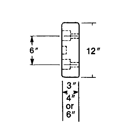Butoirs de quai en caoutchouc moul&eacute;s, Caoutchouc, 30" la x 4" p x 10" h NRZ Safety Inc.