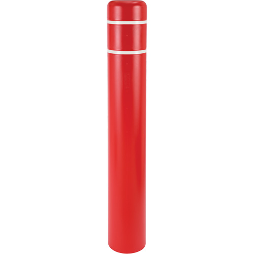 Capuchons en polyethylene pour borne de protection, 4-1/2" dia. x 64" l, Rouge NRZ Safety Inc.