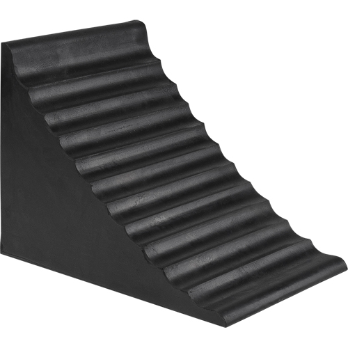 Wheel Chock, 9-7/8" x 7-1/8" x 7-1/2", Black NRZ Safety Inc.