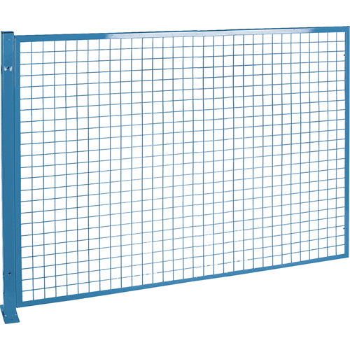 Protecteurs de p&eacute;rim&egrave;tre - Style treillis m&eacute;tallique, 4' h x 8' la, Bleu NRZ Safety Inc.