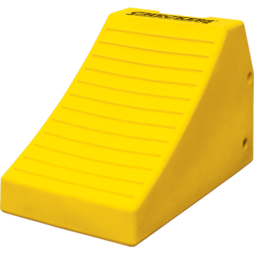 Heavy-Duty Wheel Chocks, Polyurethane, Safety Yellow, 14-1/2" W x 24-3/5" D x 16" H NRZ Safety Inc.