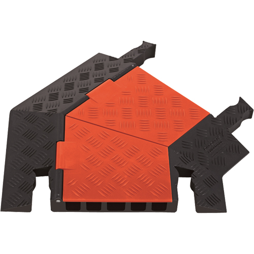 Protecteur de c&acirc;ble pour usage g&eacute;n&eacute;ral &agrave; 5 canaux Guard Dog, virage &agrave; droite NRZ Safety Inc.