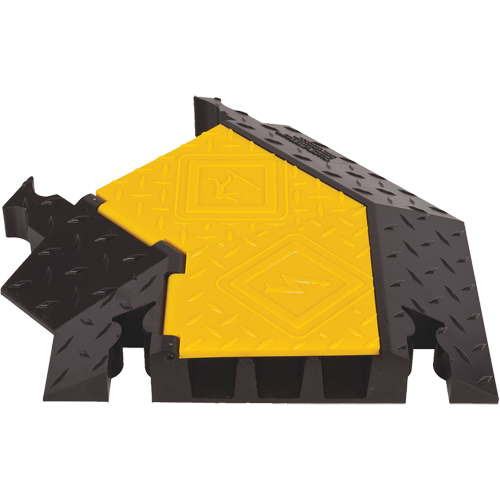 Yellow Jacket&reg; 3-Channel Heavy Duty Cable Protector - Left Turn NRZ Safety Inc.