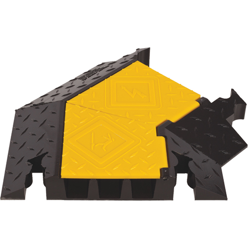 Yellow Jacket&reg; 3-Channel Heavy Duty Cable Protector - Right Turn NRZ Safety Inc.