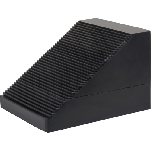 Wheel Chock, 10-5/8" x 8-5/8" x 7", Black NRZ Safety Inc.
