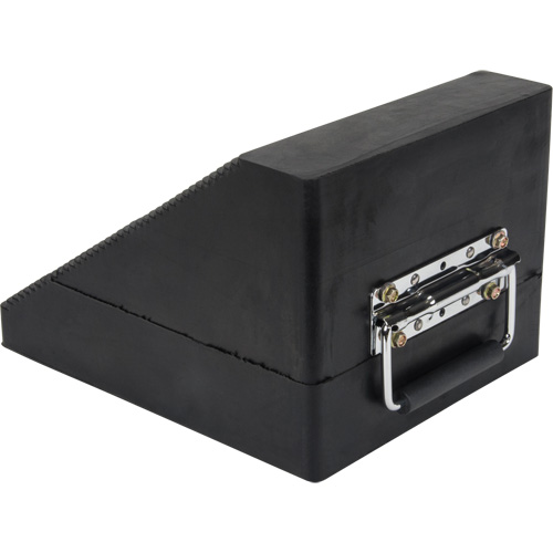 Wheel Chock, 10-5/8" x 8-5/8" x 7", Black NRZ Safety Inc.