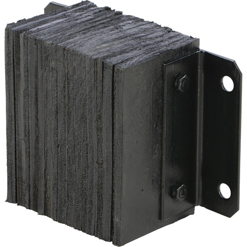 Butoir de quai lamell&eacute;, Horizontal, Caoutchouc, 12" la x 6" p x 10" h NRZ Safety Inc.