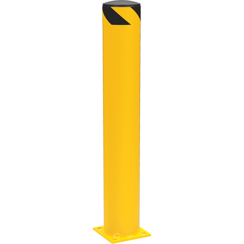 Bornes de s&eacute;curit&eacute; tubulaire, Acier, 42" h x 6-5/8" la, Jaune NRZ Safety Inc.