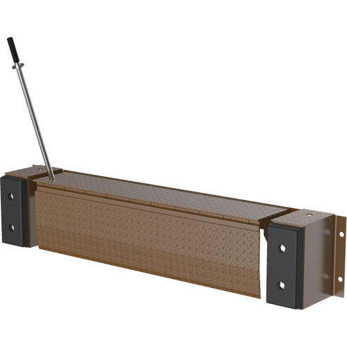 Niveleur de quai m&eacute;canique Edge-O-Dock, 93" la, 66" Largeur de la plateforme, 29" Port&eacute;e NRZ Safety Inc.