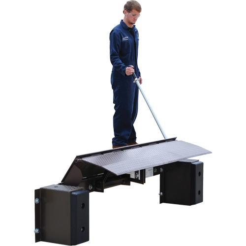 Mechanical Edge-O-Dock Leveler, 99" W, 72" Deck Width, 29" Span NRZ Safety Inc.