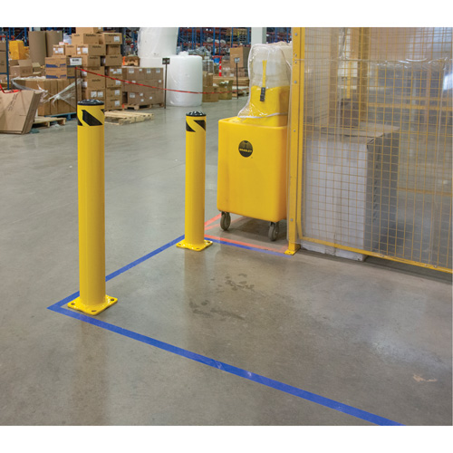 Butoir de s&eacute;curit&eacute;, Acier, 36" h x 5-1/2" la, Jaune NRZ Safety Inc.