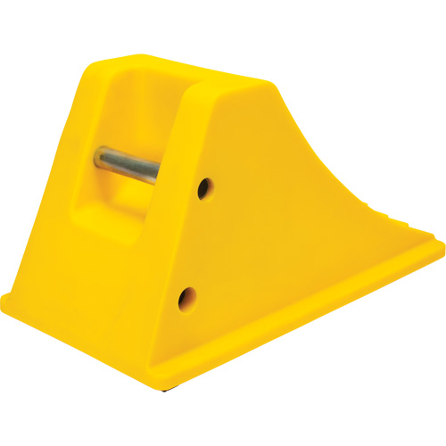 Cales de roue avec surface antid&eacute;rapante en caoutchouc, Polyur&eacute;thane, Jaune, 11-1/4" la x 21" p x 12-1/4" h NRZ Safety Inc.