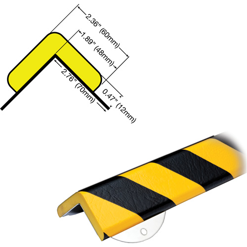 Trousse de protection murale avec butoir de protection de coin mod&egrave;le WPK H+ 1M NRZ Safety Inc.