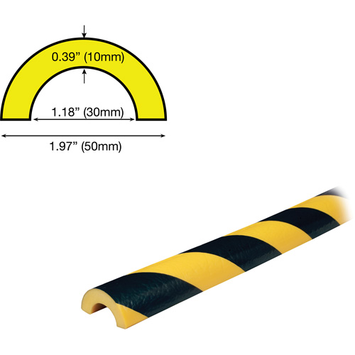 Butoir de protection de tuyau mod&egrave;le R30 5M, Longueur 2' (0,6096 m) NRZ Safety Inc.