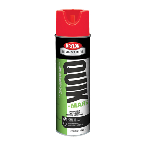 Peinture de marquage industrielle &agrave; base d'eau pour le travail en hauteur Quik-Mark, 17 oz, Canette a&eacute;rosol NRZ Safety Inc.