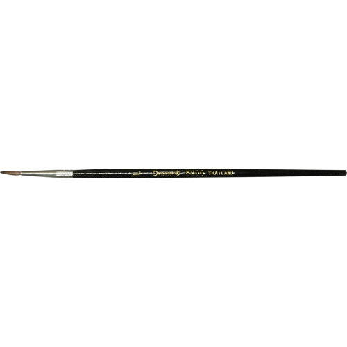 Black Pointed Bristle Artist Brush, 1.7 mm Brush Width, Camel Hair, Wood Handle NRZ Safety Inc.